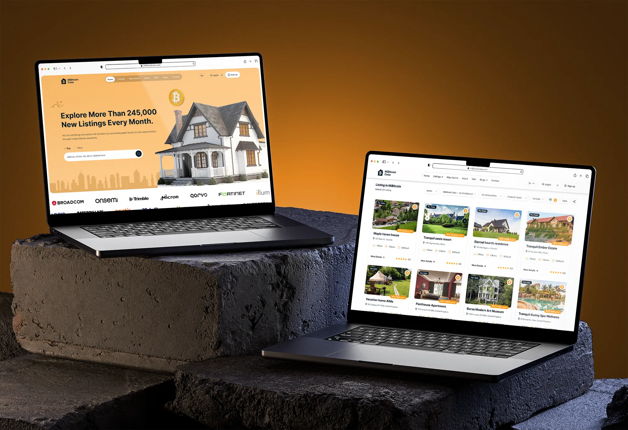 After: guided discovery flow with structured listings and clear navigation